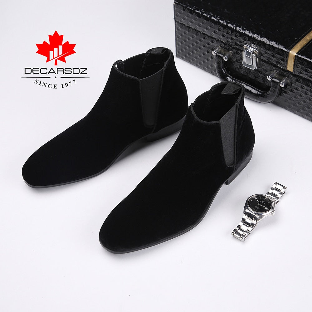 Chelsea Boots Men 2020 Spring & Autumn Classic Casual Boots Male Fashion Shoes Men Lace-up Casual Botas Black Brand Men Boots
