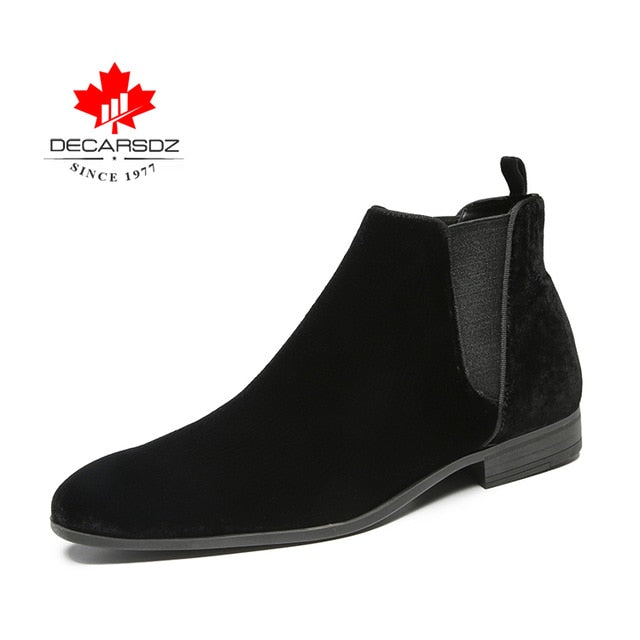 Chelsea Boots Men 2020 Spring & Autumn Classic Casual Boots Male Fashion Shoes Men Lace-up Casual Botas Black Brand Men Boots