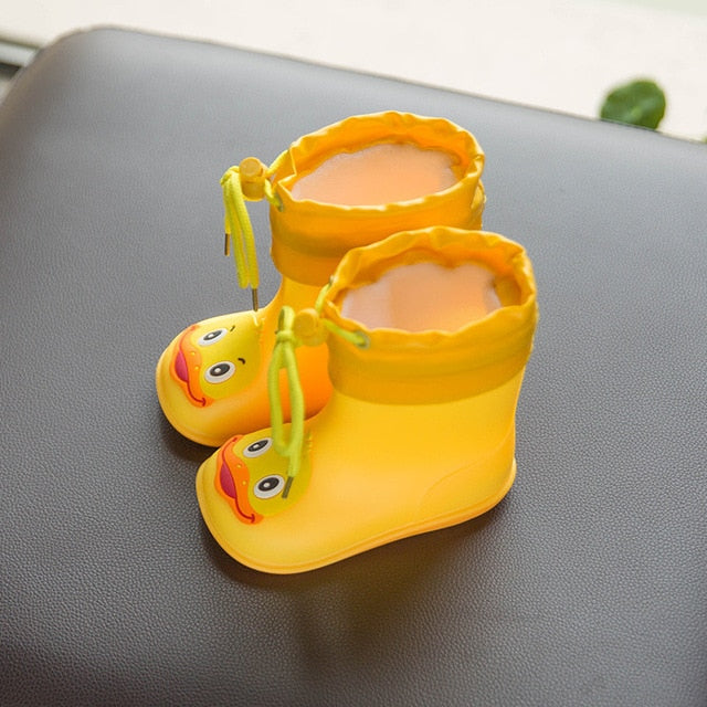 New Kid Rain shoes Children boot Ankle PVC Rubber Boy Baby Cartoon Water shoe Toddler raincoat Girl Waterproof Rain boots spring