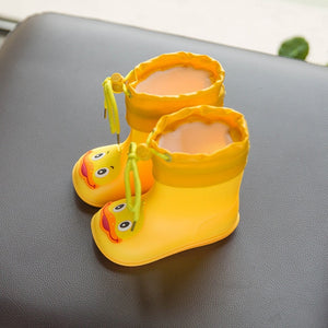 New Kid Rain shoes Children boot Ankle PVC Rubber Boy Baby Cartoon Water shoe Toddler raincoat Girl Waterproof Rain boots spring
