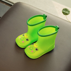 New Kid Rain shoes Children boot Ankle PVC Rubber Boy Baby Cartoon Water shoe Toddler raincoat Girl Waterproof Rain boots spring