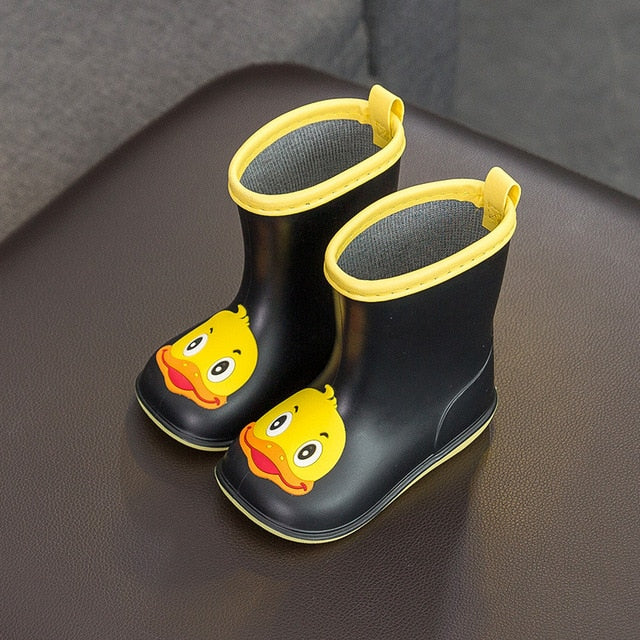 New Kid Rain shoes Children boot Ankle PVC Rubber Boy Baby Cartoon Water shoe Toddler raincoat Girl Waterproof Rain boots spring