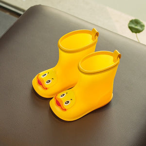 New Kid Rain shoes Children boot Ankle PVC Rubber Boy Baby Cartoon Water shoe Toddler raincoat Girl Waterproof Rain boots spring