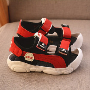 Summer new children barefoot sandals  boy soft bottom beach shoes anti-kick protection head toddler functional sandals