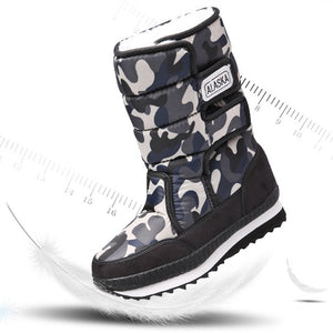 Children Boots Boys Snow Boots Girls Sport Children Shoes For Boys Sneakers Fashion Leather Child Shoes Kids Boots 2019 Winter
