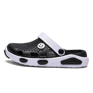 women Clogs Jelly Sandals Home Non-slip Summer Hole Shoes Female Flat slippers Plastic Female Girls Waterproof EVA Garden Shoes
