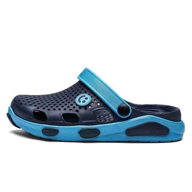 women Clogs Jelly Sandals Home Non-slip Summer Hole Shoes Female Flat slippers Plastic Female Girls Waterproof EVA Garden Shoes
