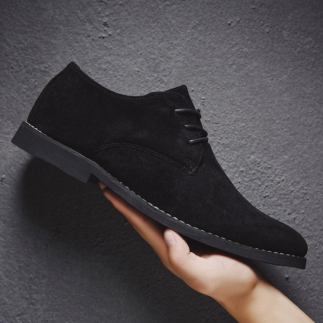 2019 Men Shoes England Trend Casual Shoes Male Suede Oxford Wedding Leather Dress Shoes Men Flats Zapatillas Hombre Plus Size 46