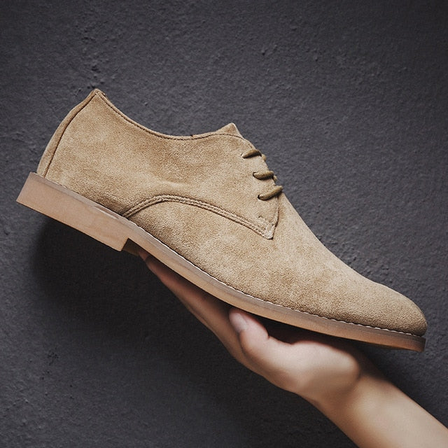 2019 Men Shoes England Trend Casual Shoes Male Suede Oxford Wedding Leather Dress Shoes Men Flats Zapatillas Hombre Plus Size 46