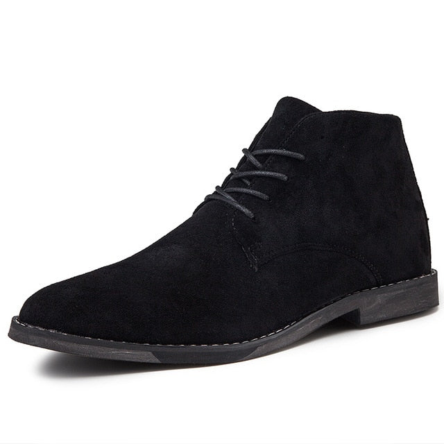 Chelsea Boots Men 2020 Spring & Autumn Classic Casual Boots Male Fashion Shoes Men Lace-up Casual Botas Black Brand Men's Boots