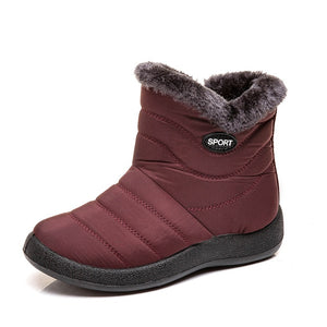 Women Boots Waterproof Snow Boots Female Plush Winter Boots Women Warm Ankle Botas Mujer Winter Shoes Woman Plus Size 43