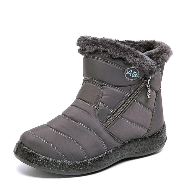 Women Boots Waterproof Snow Boots Female Plush Winter Boots Women Warm Ankle Botas Mujer Winter Shoes Woman Plus Size 43