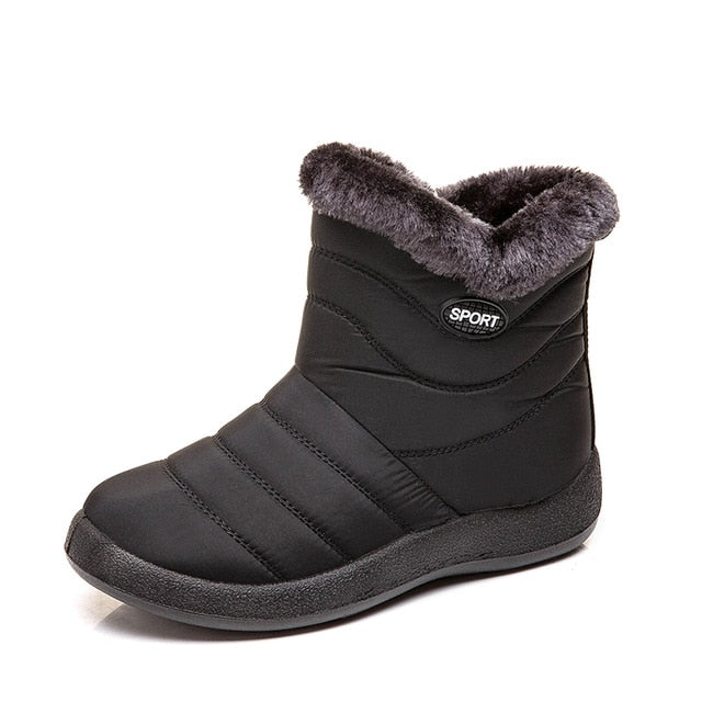 Women Boots Waterproof Snow Boots Female Plush Winter Boots Women Warm Ankle Botas Mujer Winter Shoes Woman Plus Size 43