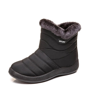 Women Boots Waterproof Snow Boots Female Plush Winter Boots Women Warm Ankle Botas Mujer Winter Shoes Woman Plus Size 43