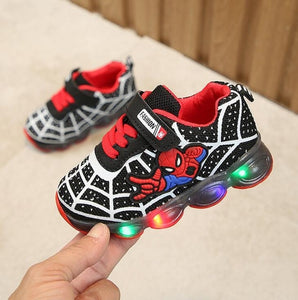 Boys Sneaker Girls Spiderman Kids Led Shoes With Lights Sneaker 2020 Spring Autumn Shoes Children Toddler Baby Girl Shoes