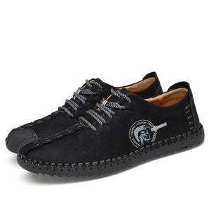Summer Casual Lace Up Shoes Men Leather Walking Boat Shoe Loafers Moccasins Flats Shoes Men Luxury Brand Hot Sale Fashion 2019
