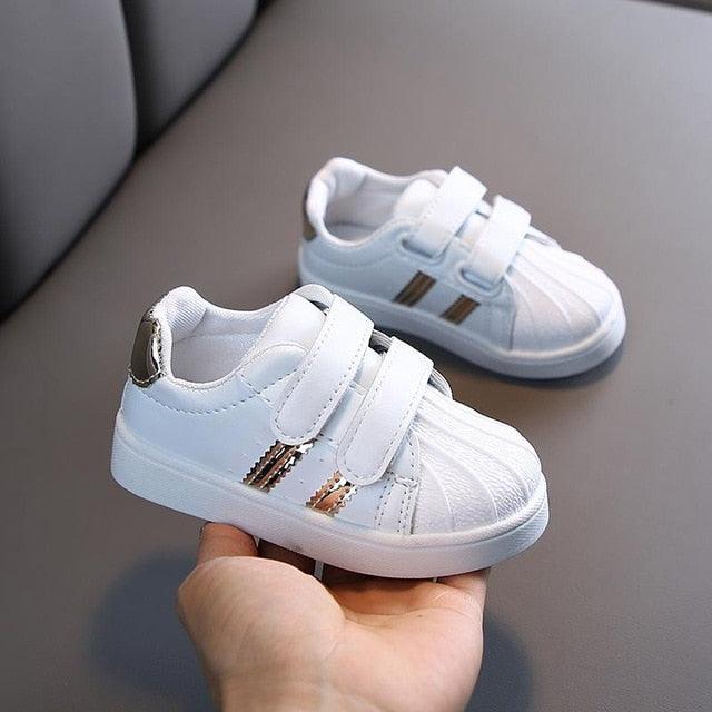 Boys Sneakers For Kids Shoes Baby Casual PU Light Toddler Girls Running Shos Fashion Brand White Sport Children Shoes Breathable