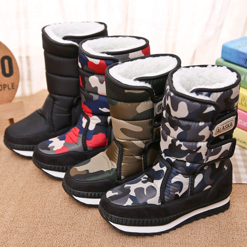 Boys Boots Children Snow Boots For Boys Sneakers Winter Kids Snow Boots Sport Fashion 2019 New Leather Children Shoes Girls