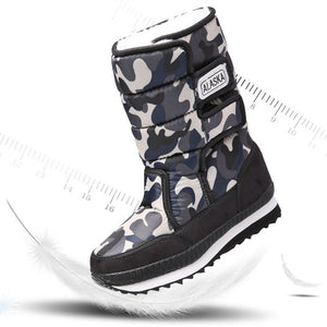 Boys Boots Children Snow Boots For Boys Sneakers Winter Kids Snow Boots Sport Fashion 2019 New Leather Children Shoes Girls