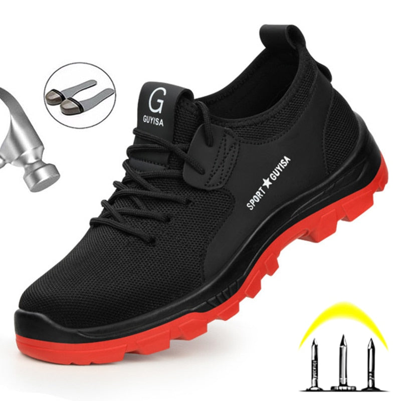 Male Work Safety Shoes Men Boots Outdoor Military Boots Steel Toe Working Shoes For Men Shoes Puncture Proof Safety Shoes 2020