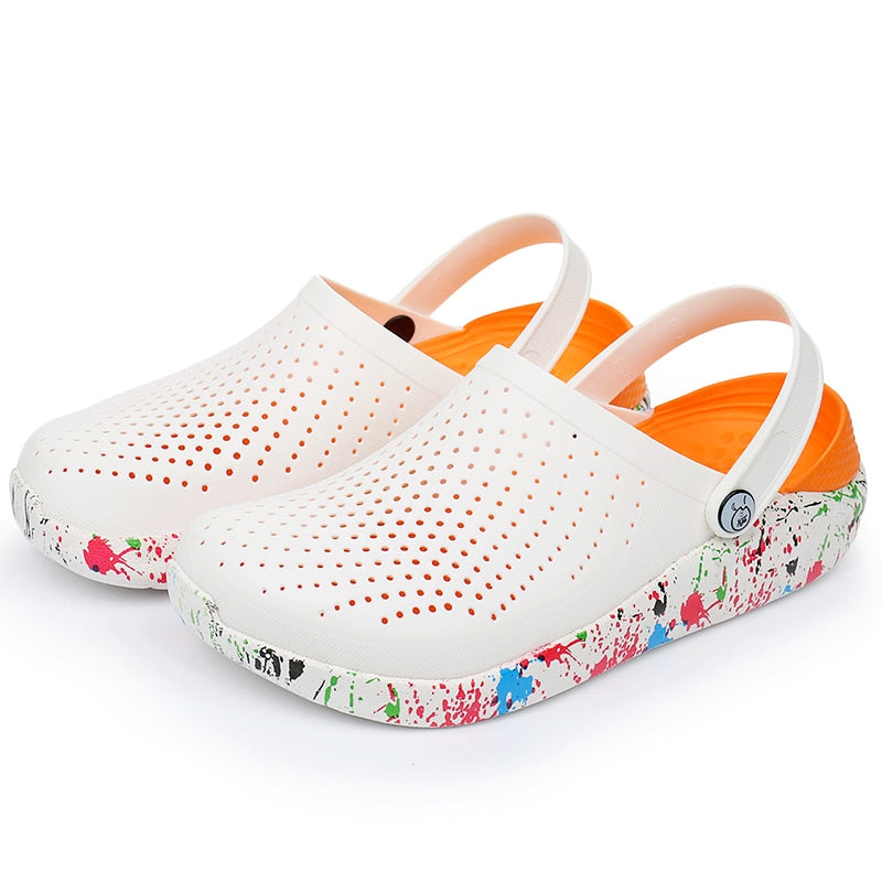 Crocse Crocks Summer Women Clogs Platform Garden Sandals Graffiti Fruit Slippers Slip On Girl Beach Shoes Fashion Slides Outdoor