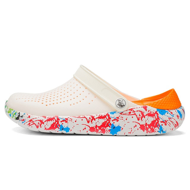 Crocse Crocks Summer Women Clogs Platform Garden Sandals Graffiti Fruit Slippers Slip On Girl Beach Shoes Fashion Slides Outdoor