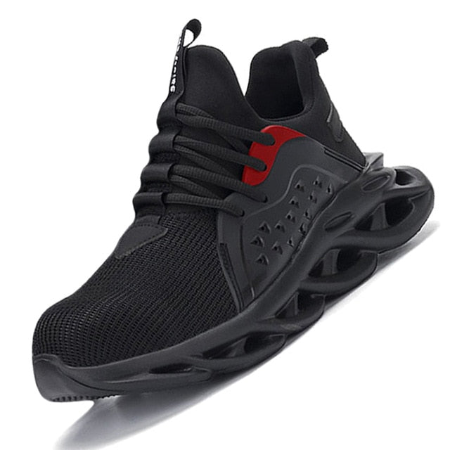 Men Safety Shoes Boots Steel Toe Puncture-Proof Work Sneakers Breathable Boots Men Shoes Indestructible Work Safety Boots