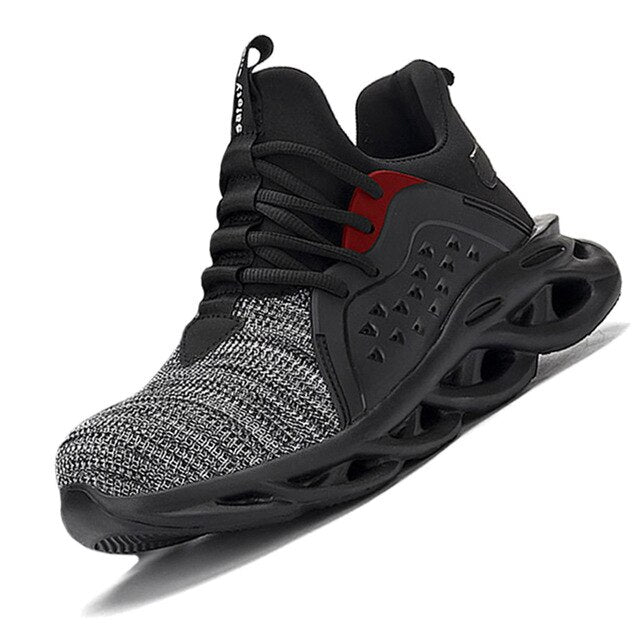 Men Safety Shoes Boots Steel Toe Puncture-Proof Work Sneakers Breathable Boots Men Shoes Indestructible Work Safety Boots