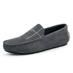Spring Summer NEW Men's Loafers Comfortable Flat Casual Shoes Men Breathable Slip-On Soft Leather Driving Shoes Moccasins