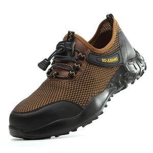 Male Work Safety Shoes Men Boots Outdoor Military Boots Steel Toe Working Shoes For Men Shoes Puncture Proof Safety Shoes 2020