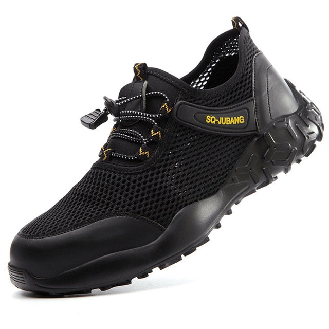 Male Work Safety Shoes Men Boots Outdoor Military Boots Steel Toe Working Shoes For Men Shoes Puncture Proof Safety Shoes 2020