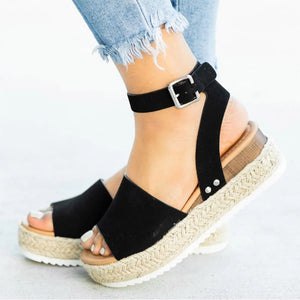 Women Sandals Plus Size 43 Wedges Shoes For Women Heels Sandals Summer Shoes 2020 Flip Flop Chaussures Femme Platform Sandals