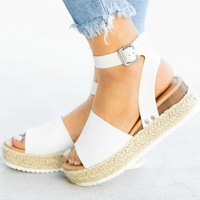 Women Sandals Plus Size 43 Wedges Shoes For Women Heels Sandals Summer Shoes 2020 Flip Flop Chaussures Femme Platform Sandals