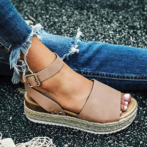 Women Sandals Plus Size 43 Wedges Shoes For Women Heels Sandals Summer Shoes 2020 Flip Flop Chaussures Femme Platform Sandals
