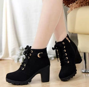 Autumn Winter Woman Boots Women Shoes Ladies Thick Fur Ankle Boots Women High Heel Platform Rubber Shoes Snow Boots