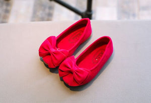 Kids Shoes Girls shoes Children Bowknot Princess bow Shoes Flats Causal Dress Party velvet Baby Shoes Baby Girl