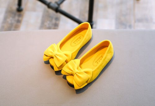Kids Shoes Girls shoes Children Bowknot Princess bow Shoes Flats Causal Dress Party velvet Baby Shoes Baby Girl