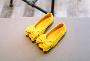 Kids Shoes Girls shoes Children Bowknot Princess bow Shoes Flats Causal Dress Party velvet Baby Shoes Baby Girl