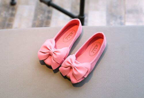 Kids Shoes Girls shoes Children Bowknot Princess bow Shoes Flats Causal Dress Party velvet Baby Shoes Baby Girl