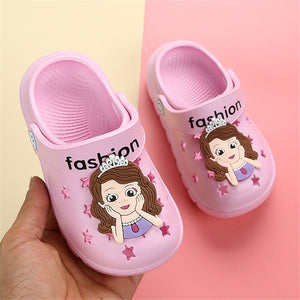 2020 Kids Slippers Cartoon Summer Beach Croc Shoes For Children Shark Outdoor Boys Garden Clogs Unicorn Non Slip Girls Sandals