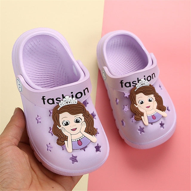 2020 Kids Slippers Cartoon Summer Beach Croc Shoes For Children Shark Outdoor Boys Garden Clogs Unicorn Non Slip Girls Sandals