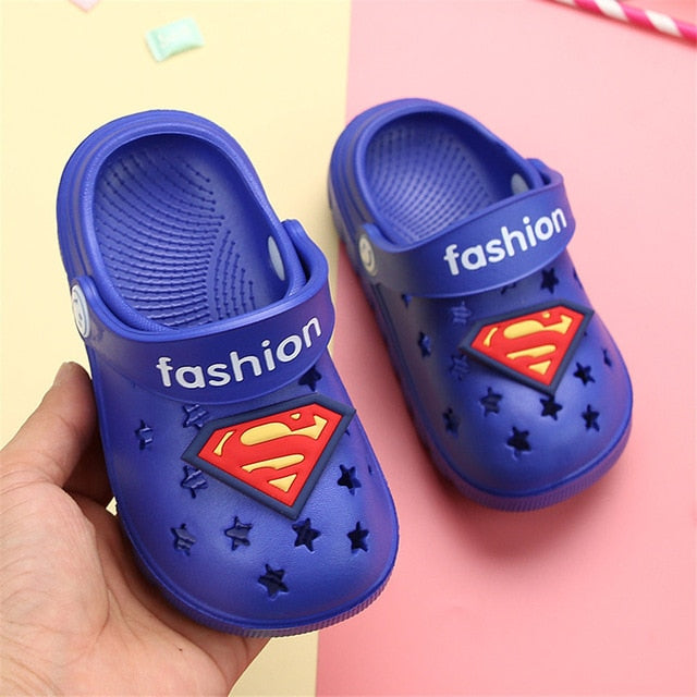 2020 Kids Slippers Cartoon Summer Beach Croc Shoes For Children Shark Outdoor Boys Garden Clogs Unicorn Non Slip Girls Sandals