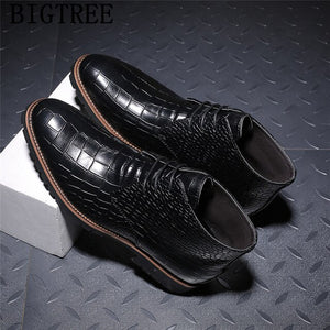 Leather Boots Men Chukka Boots Men Shoes Ankle Boots Men Bota Motociclista Erkek Ayakkabi Botas Chelsea Hombre Sepatu Pria 2020