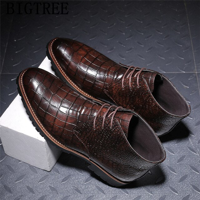 Leather Boots Men Chukka Boots Men Shoes Ankle Boots Men Bota Motociclista Erkek Ayakkabi Botas Chelsea Hombre Sepatu Pria 2020