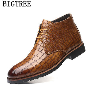 Leather Boots Men Chukka Boots Men Shoes Ankle Boots Men Bota Motociclista Erkek Ayakkabi Botas Chelsea Hombre Sepatu Pria 2020