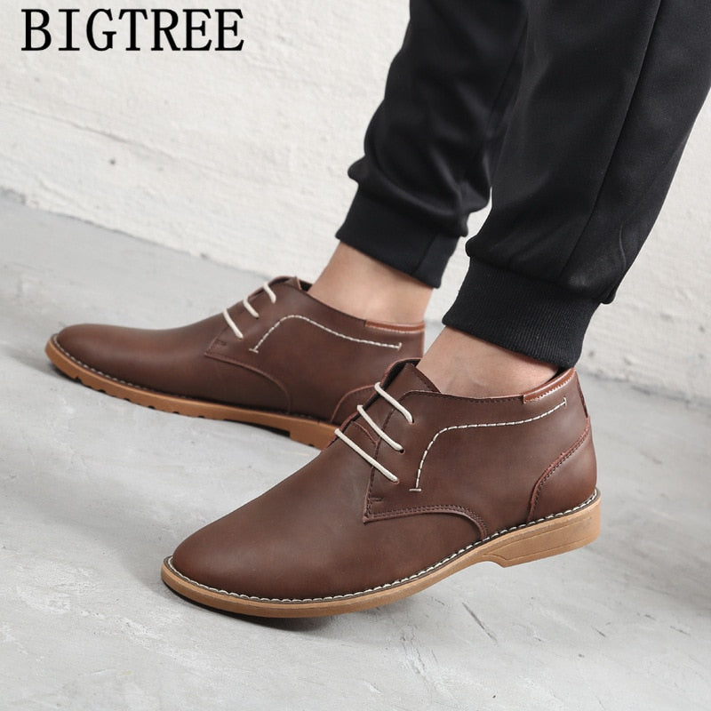 Chukka Boots Men Military Shoes Brand Designer Shoes Men Ankle Boots Genuine Leather Boots Men Casual Shoes Bota Masculina Bona