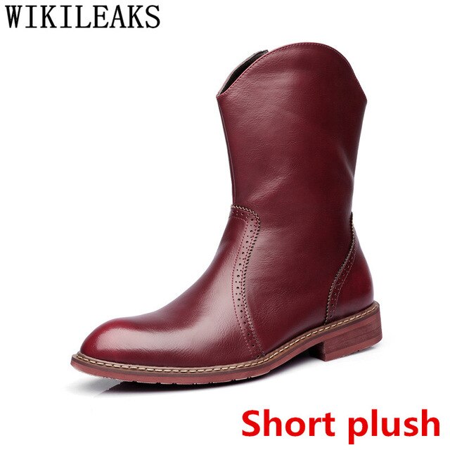 Cowboy Boots Mens Chukka Boots Men Brogues Knight Elevator Shoes For Men Boots Genuine Leather Designer Shoes Chaussure Homme
