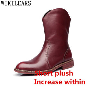 Cowboy Boots Mens Chukka Boots Men Brogues Knight Elevator Shoes For Men Boots Genuine Leather Designer Shoes Chaussure Homme