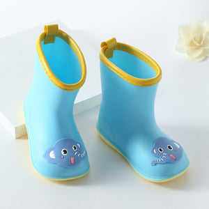 Children's Rain Shoes Fashion Pvc Breathable Kid's Rain Boots 1-6-year-old Water Shoes Toddler Boys Girls Cartoon Baby Boots