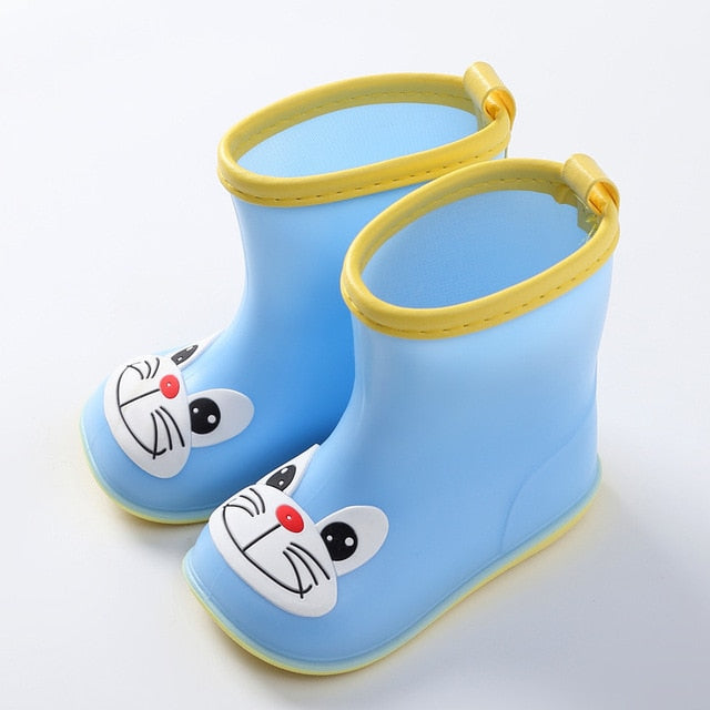 Children's Rain Shoes Fashion Pvc Breathable Kid's Rain Boots 1-6-year-old Water Shoes Toddler Boys Girls Cartoon Baby Boots